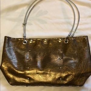 Hardwear by Renee Unique Purse Brown Silver